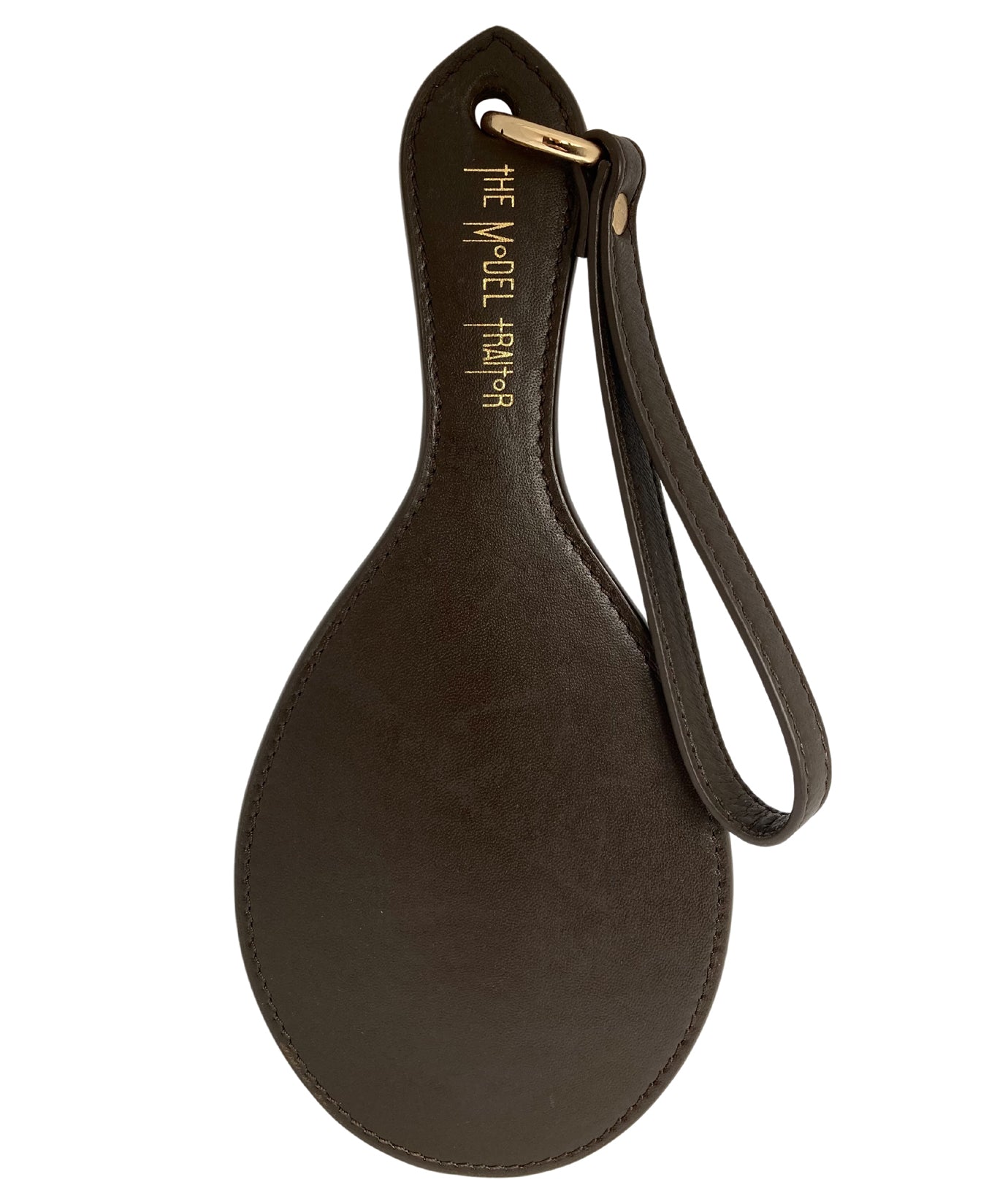 leather spanking paddle with wrist loop