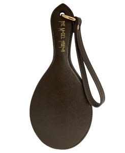 leather spanking paddle with wrist loop