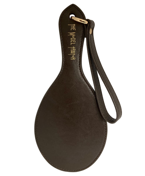leather spanking paddle with wrist loop