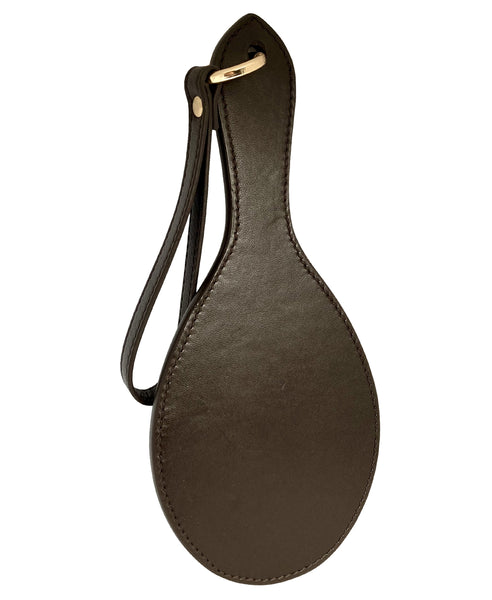 Brown luxury leather spanking paddle whip