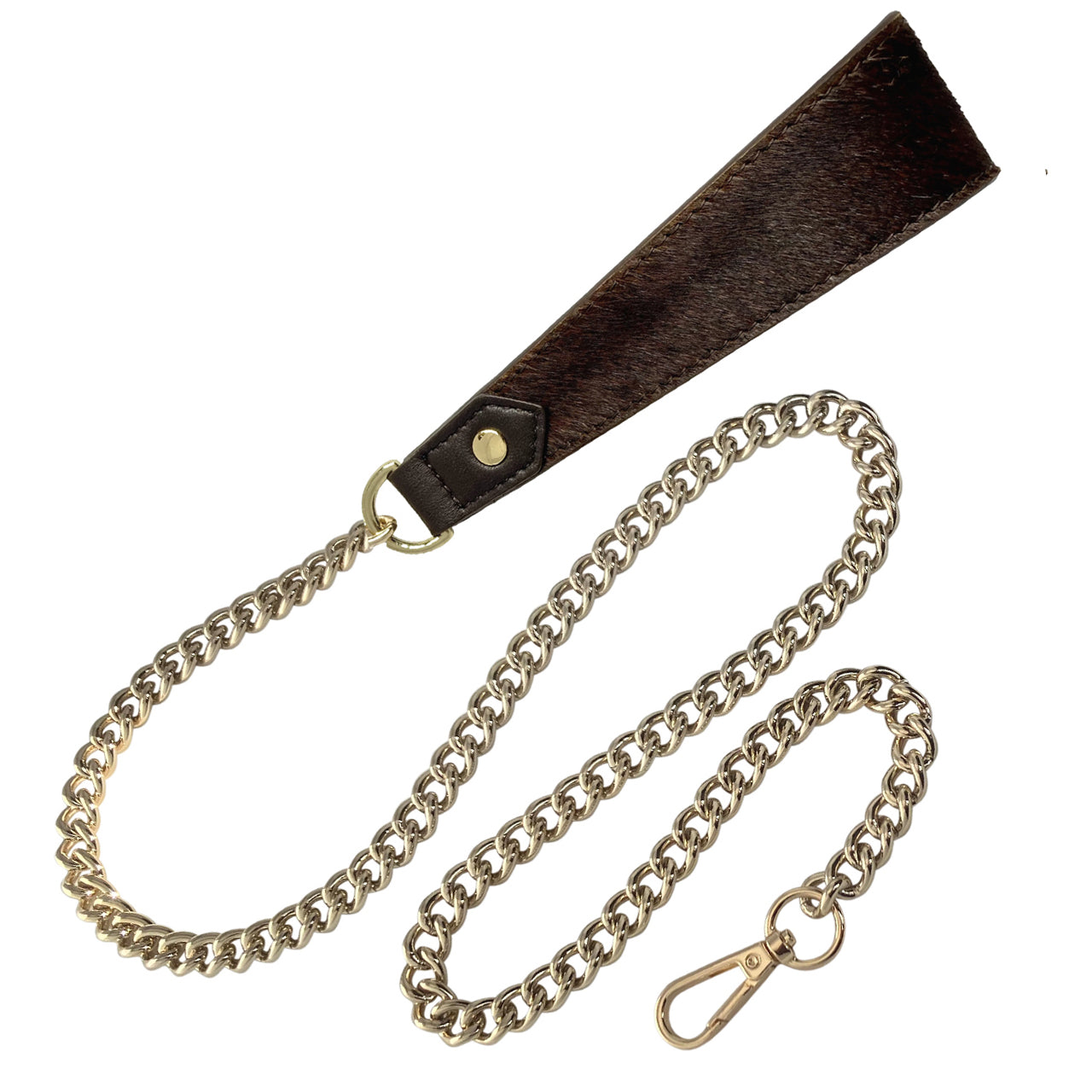 Pony Leather Leash Chocolate