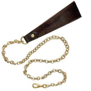 Pony Leather Leash Chocolate