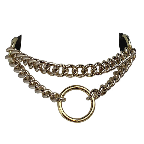 Chain O Choker Black/Chocolate