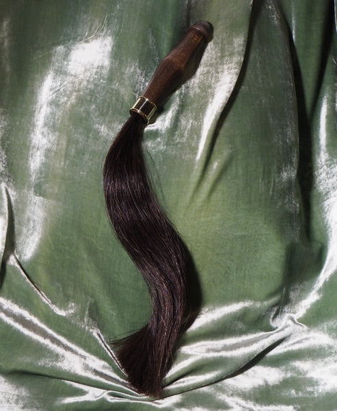 Satyr Equus Horsehair Whip Brown & Black blend
