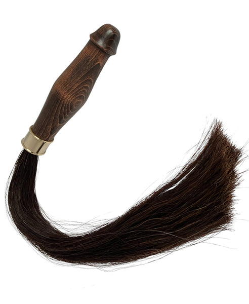 Satyr Equus Horsehair Whip Brown & Black blend