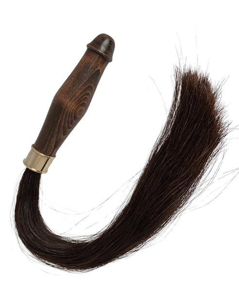Satyr Equus Horsehair Whip Brown & Black blend