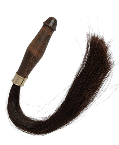 Satyr Equus Horsehair Whip Brown & Black blend