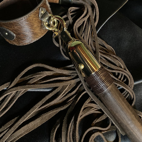 Small Luxury Spreader Bar with Cuffs Chocolate