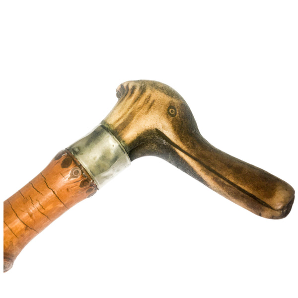 Whangee Civility Cane with ducks head