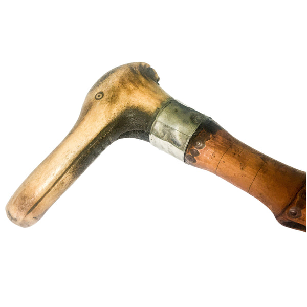 Whangee Civility Cane with ducks head