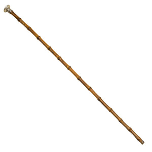 Whangee Bamboo Inspection Cane with Silver Pommel