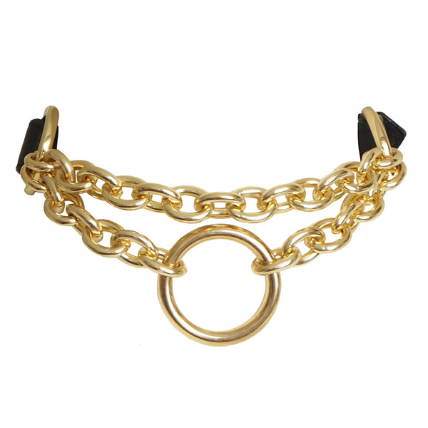 Chain O Choker Black/Chocolate