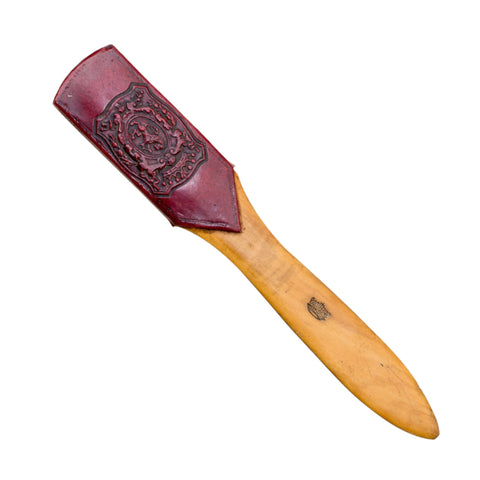 Embossed Leather Spanking Paddle
