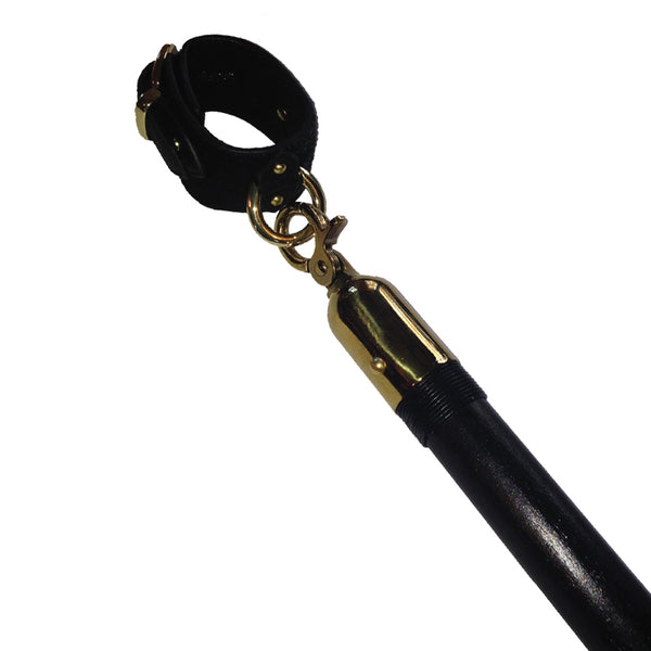 Medium Luxury Spreader Bar with Cuffs Set Black