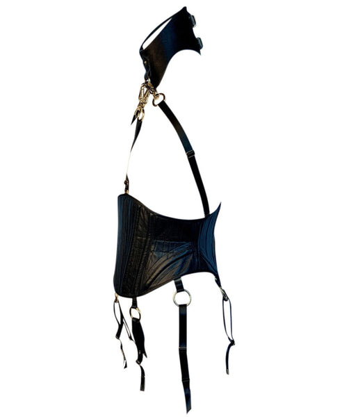 Leather Waspie 'Mistress' Harness