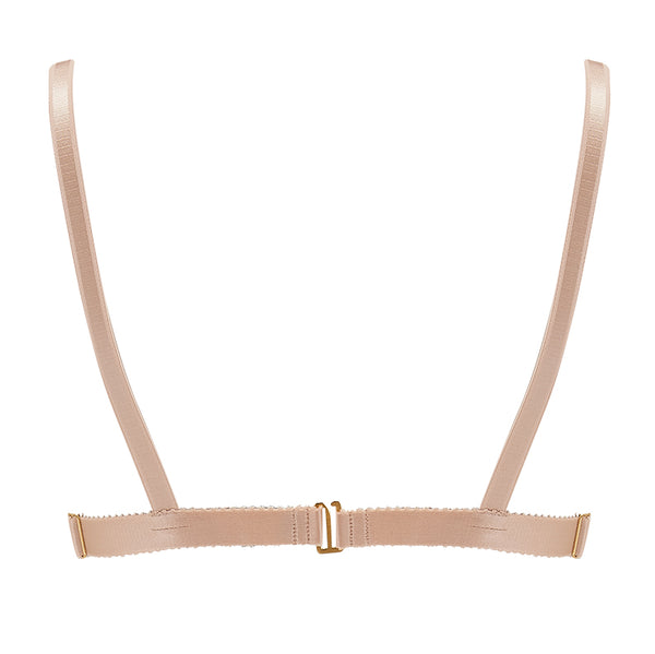 Nipple Ring Bra Peach