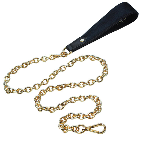 Pony Leather Leash Black