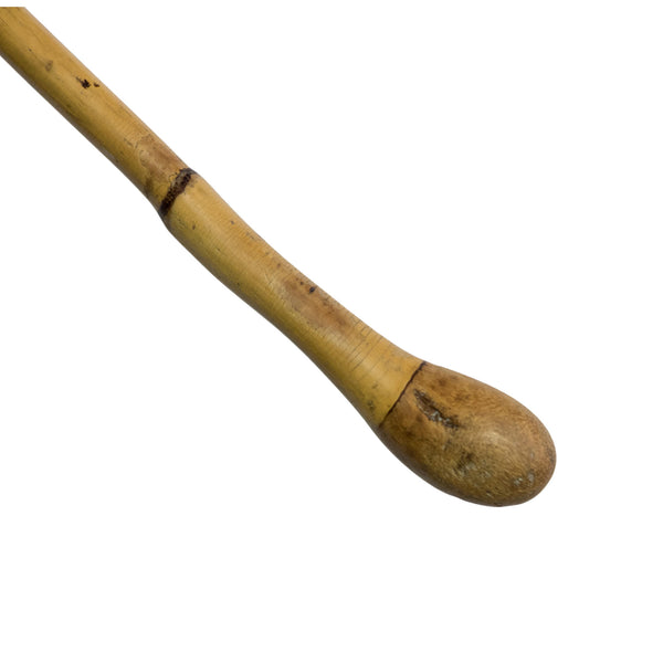 Edwardian bamboo swagger stick with root ball handle